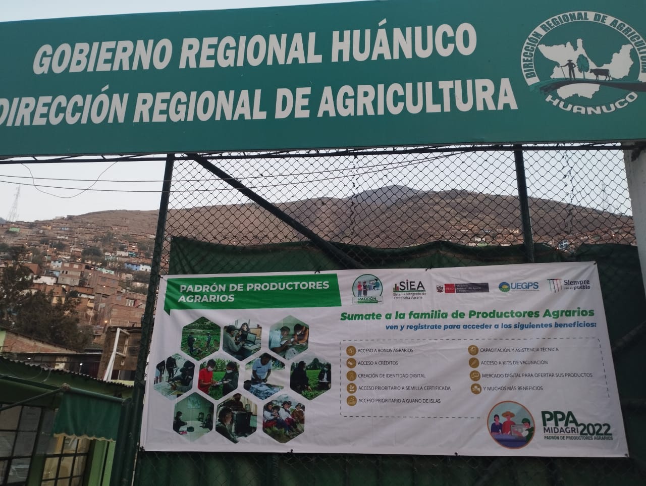 Gobierno Regional de Huánuco - Dirección Regional de Agricultura, difundiendo el PPA
