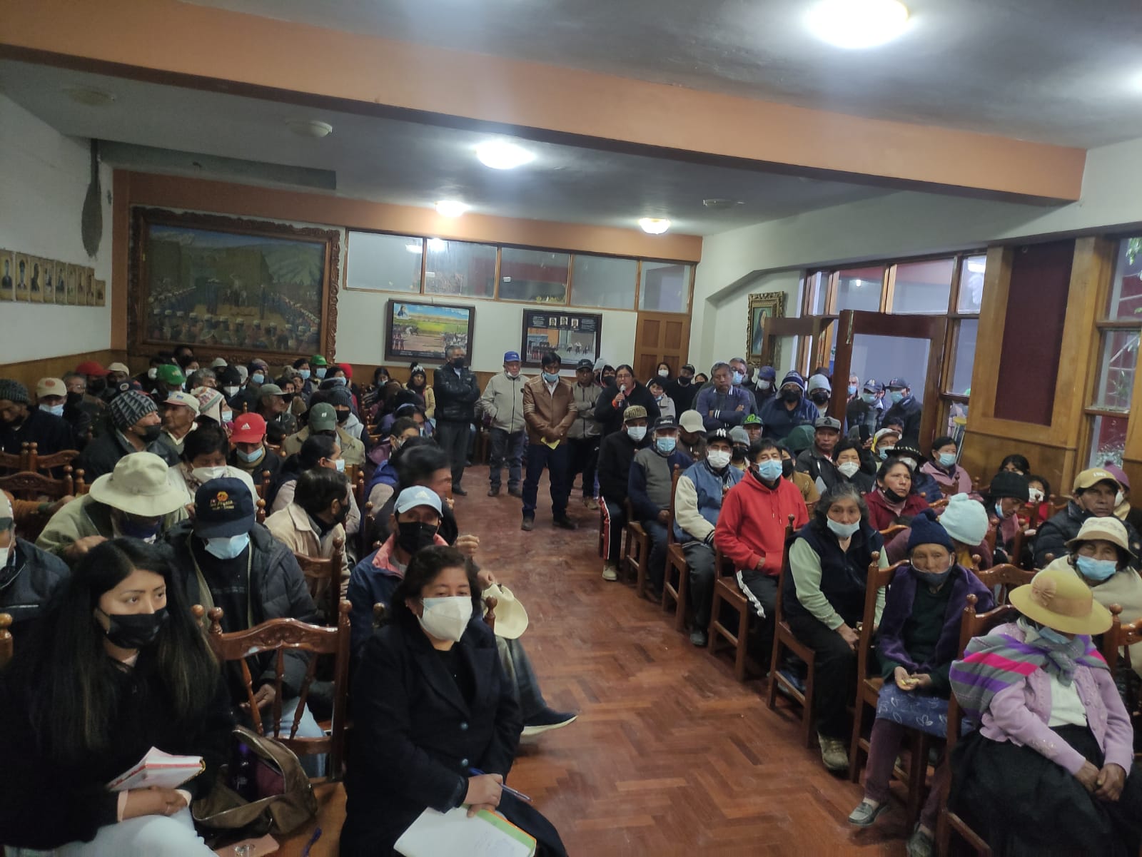 Coordinación con las Junta de regantes en el Valle del Mantaro
