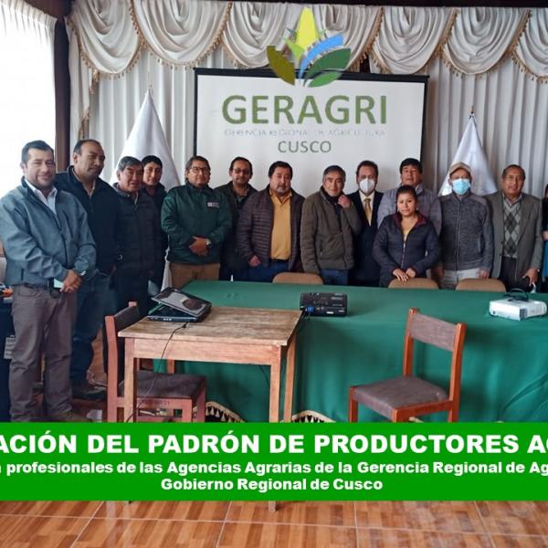Capacitación a los especialistas de la GRA - Gore Cusco