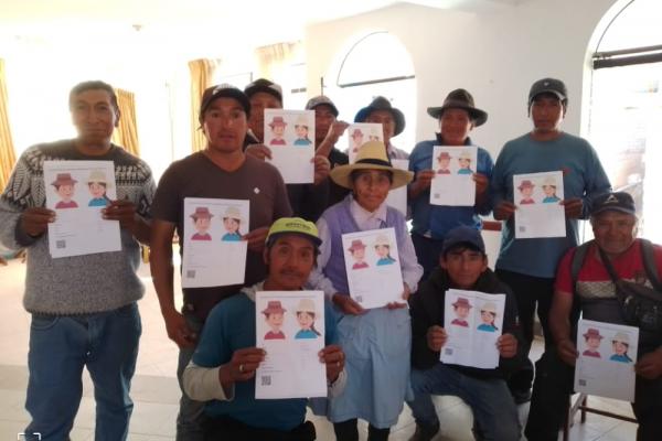 Productores registrados en el distrito de Cochas, provincia de Yauyos de la región Lima.