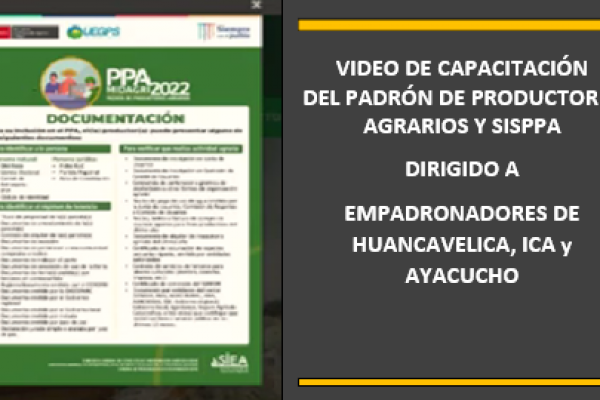 Video de Capacitación a empadronadores de Huancavelica, Ica y Ayacucho