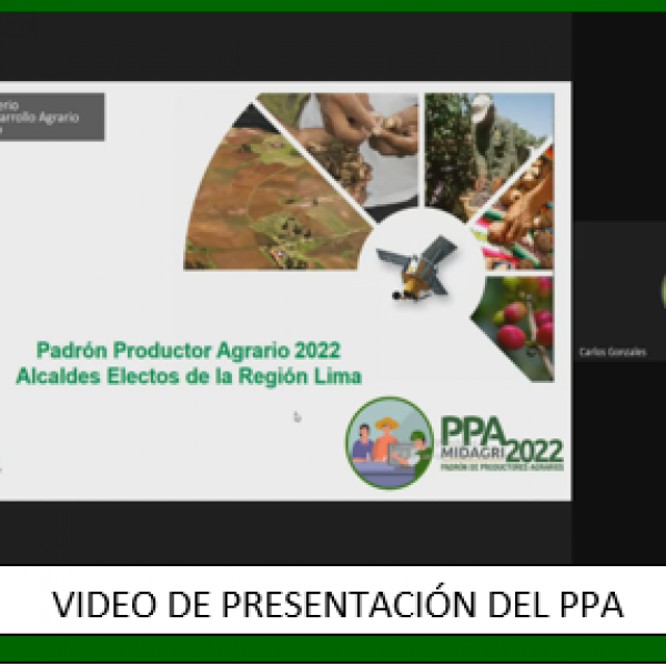 Video de presentación del PPA a nuevas autoridades de la región Lima