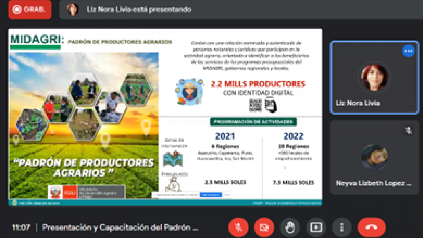 VIDEO de Capacitación del Padrón de Productores Agrarios (PPA) dirigido a los Alcaldes y representantes de los Centros Poblados y Municipalidades del VRAEM