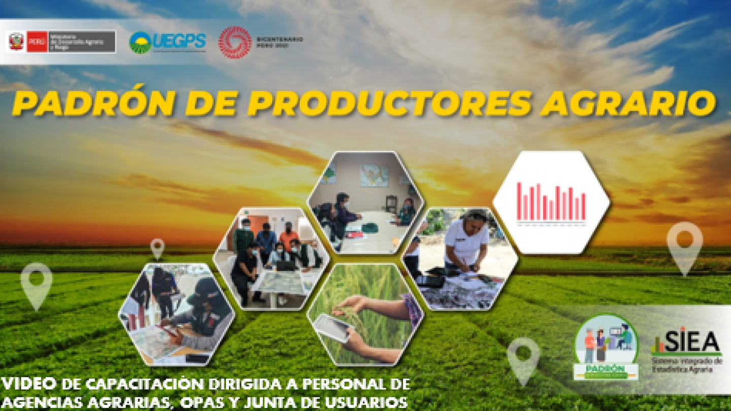 VIDEO de Capacitación dirigida al personal de Agencias Agrarias, OPAs y Junta de Usuarios