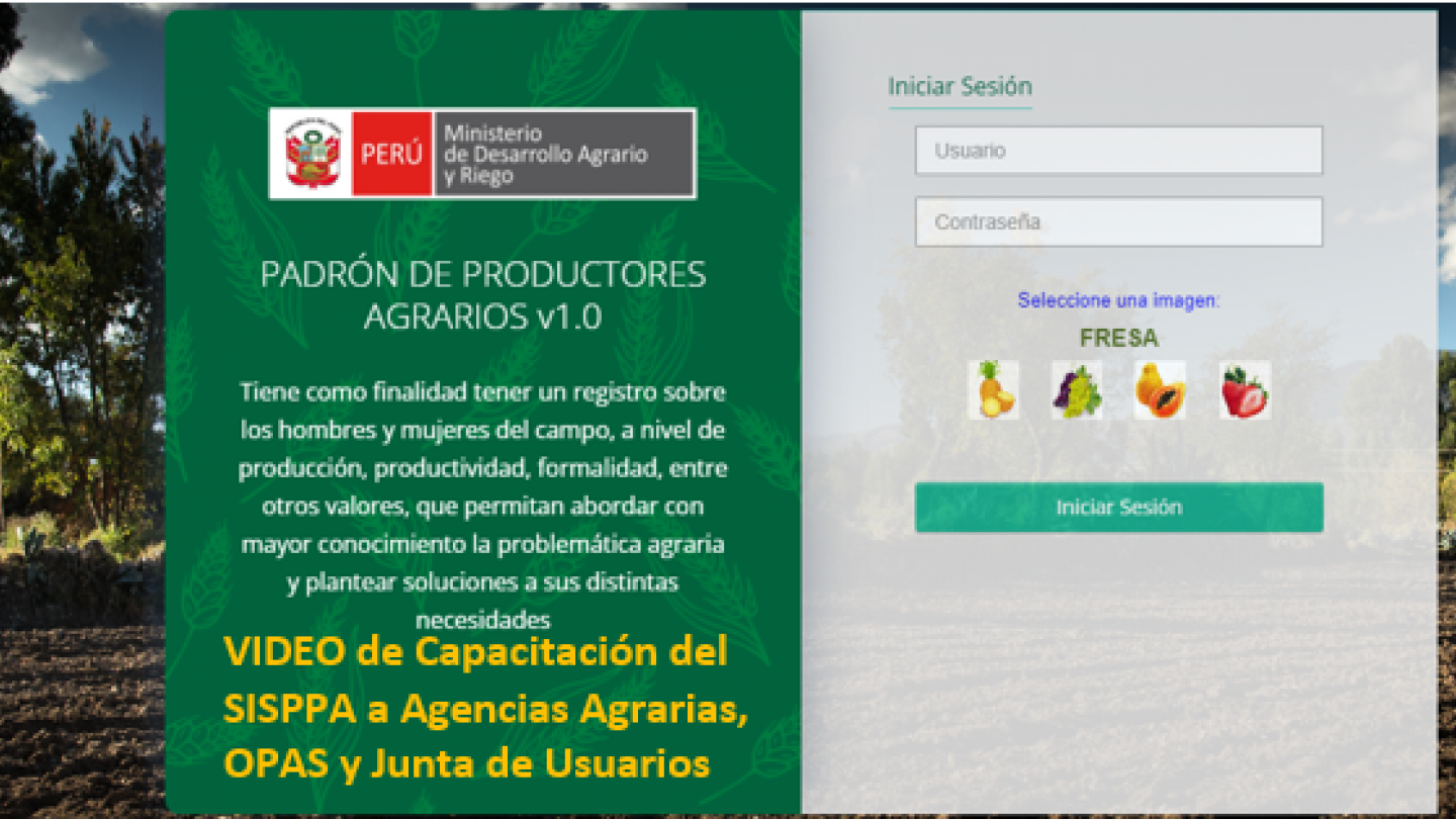 VIDEO -Capacitación del SISPPA a Agencias Agrarias, OPAS y Junta de Usuarios (4to Grupo)