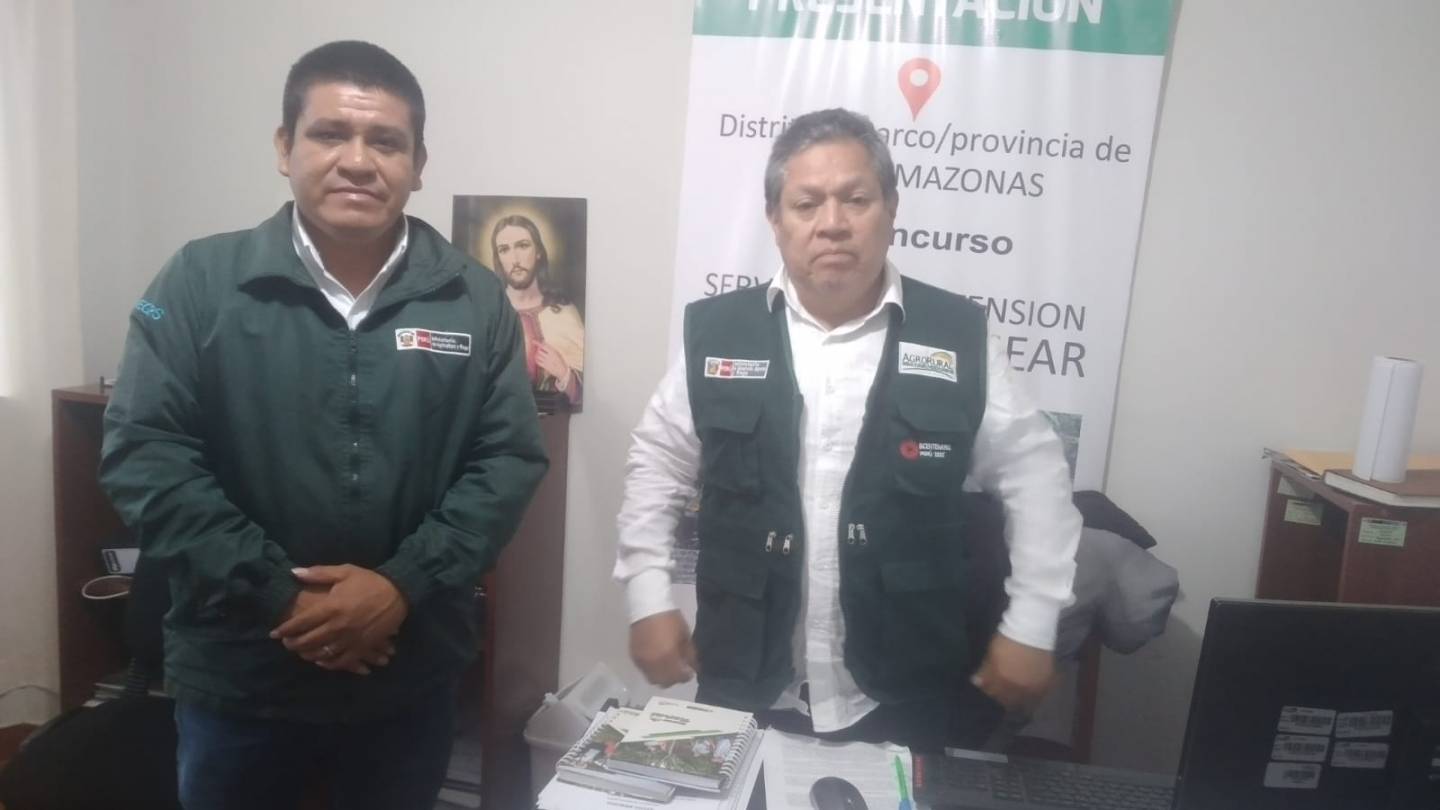 Coordinación sobre el PPA con el director Zonal de Agrorural en la ciudad de Chachapoyas región de Amazonas