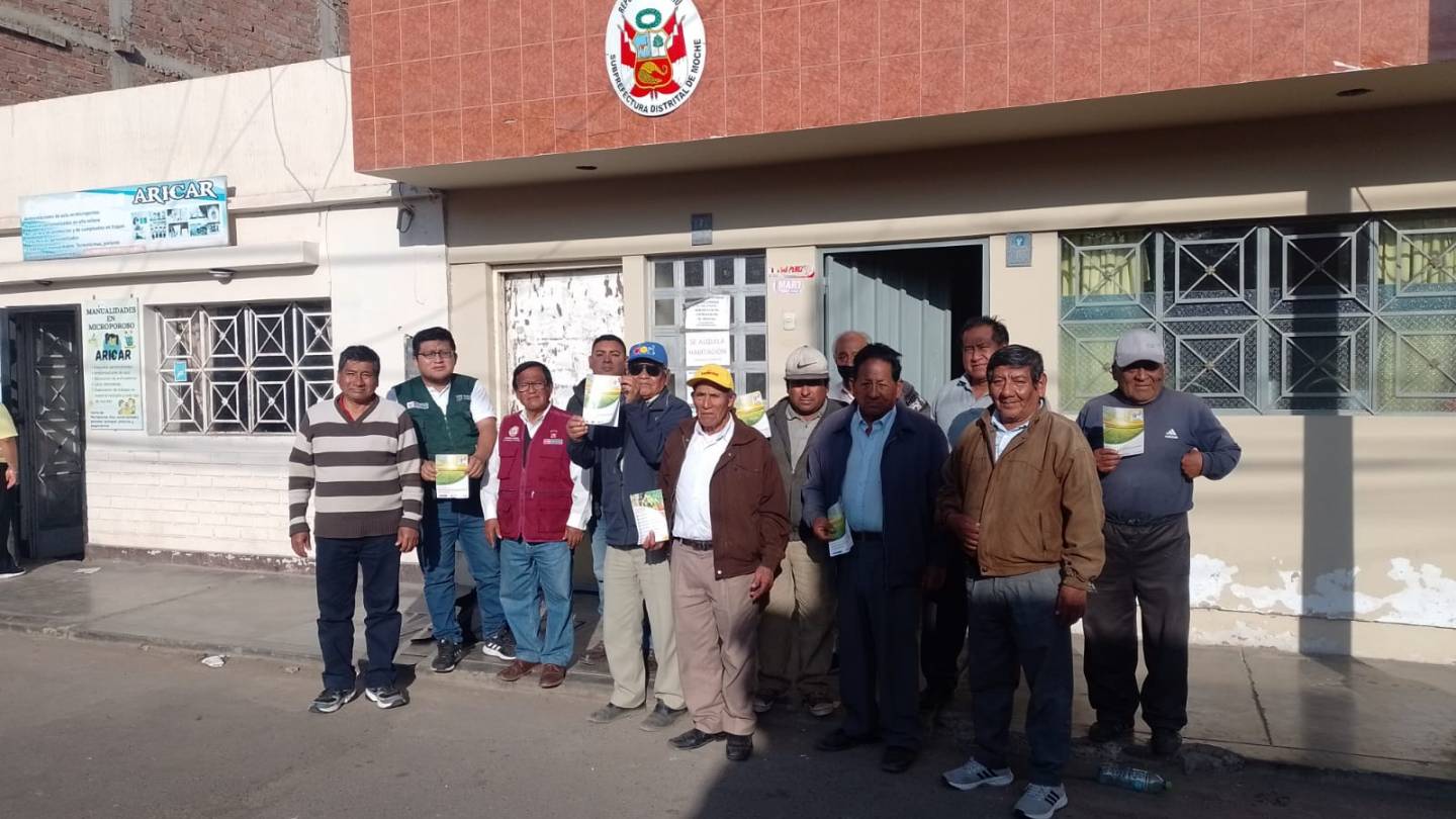 Capacitación del PPA en la Subprefectura de Moche con Agricultores del distrito de Moche en Trujillo
