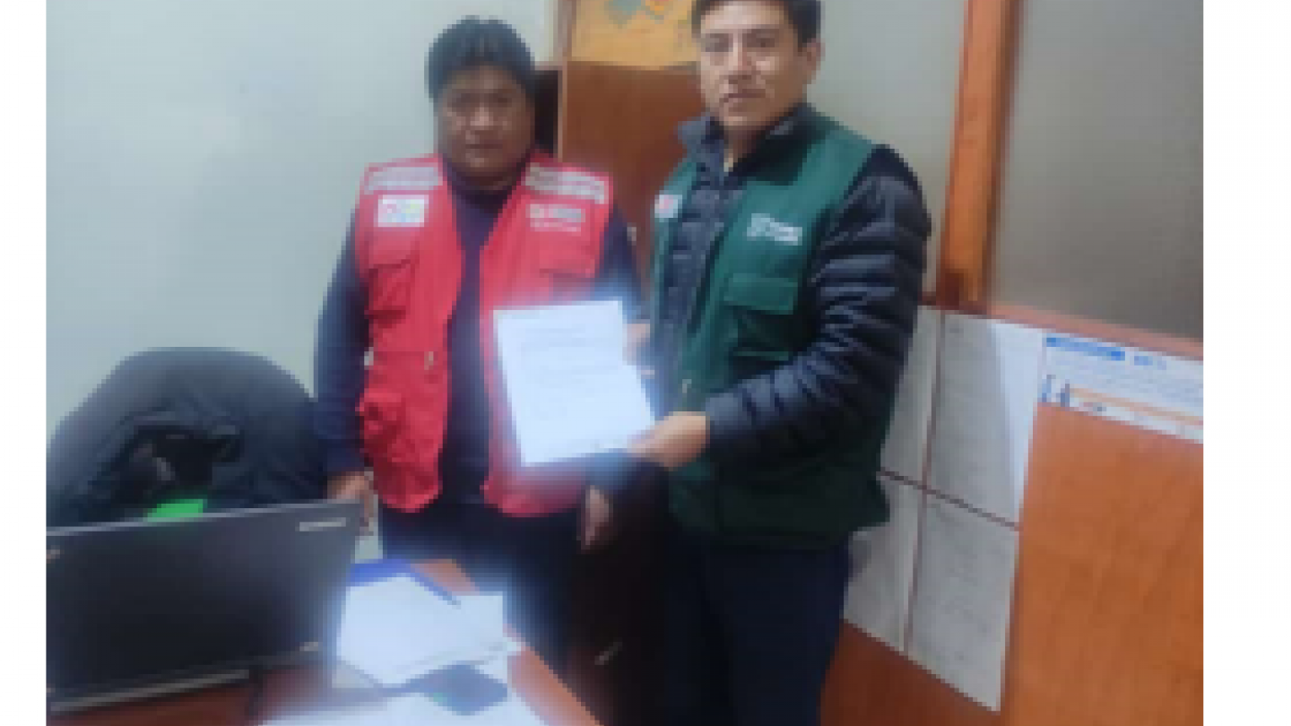 Agradecimiento a los Tambos del Programa PAIS por su apoyo en la implementación del PPA