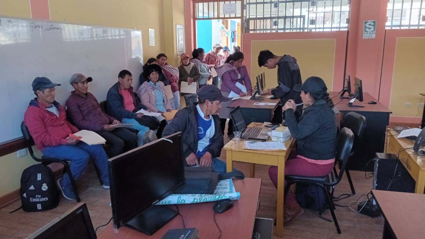 Empadronamiento a los productores agrarios del distrito de Pazos - Tayacaja de la región Huancavelica y en la provincia de La Mar en Ayacucho