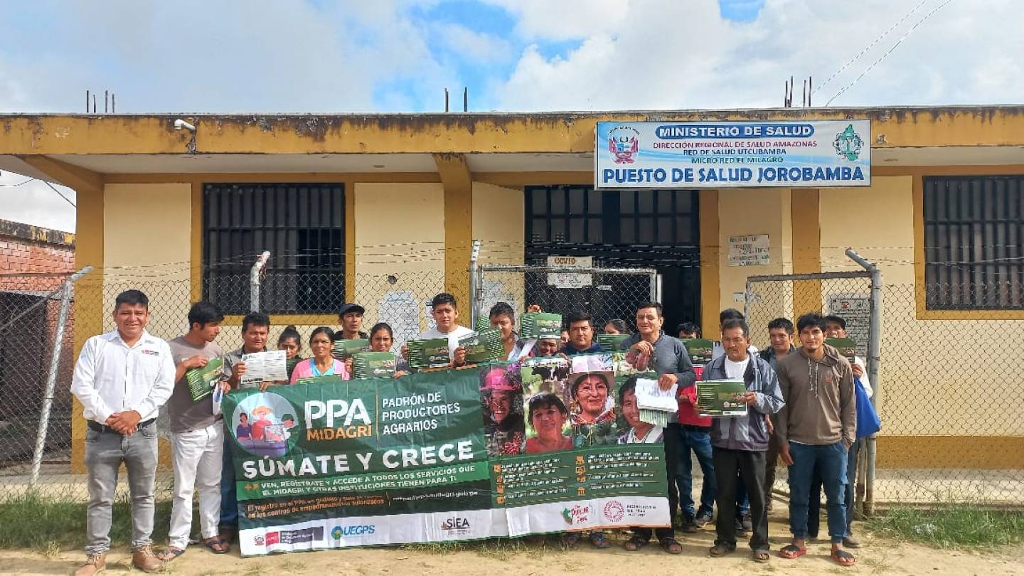 Sensibilización y empadronamiento en el CP Jorobamba - El Milagro - Utcubamba región Amazonas