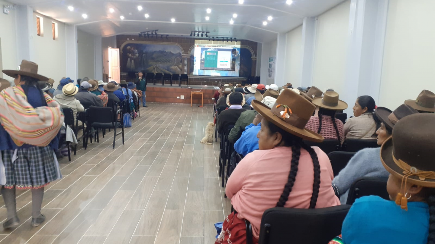 Capacitación y Sensibilizacion del PPA dirigido a productores de Comunidades Campesinas de Marangani en Cusco