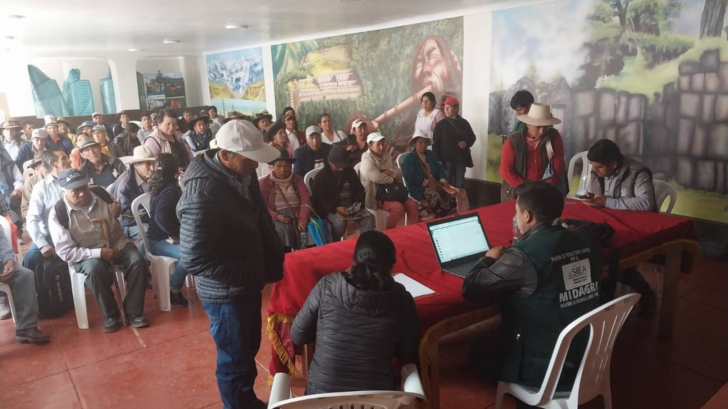 De manera exitosa se realizó el empadronamiento en el distrito de Mollepata en Anta, región Cusco