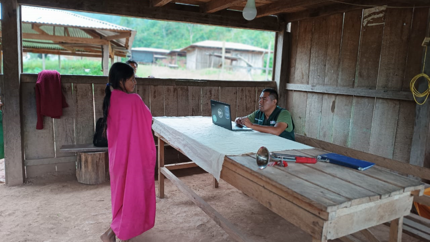 Sensibilización y empadronamiento en la Comunidad Nativa de Alto Tinkaveni - Pangoa - Junín