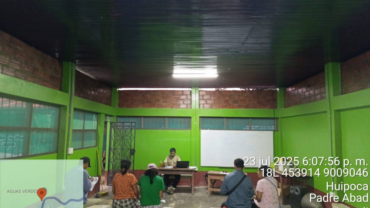 Continuamos empadronando, ahora tambien estamos en el caserío de Aguas Verdes