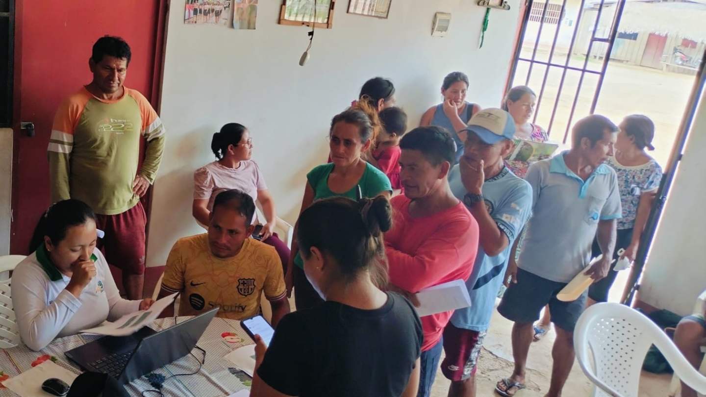 Registro y actualización de datos de Productores Agrarios de Curiyacu en San Martín