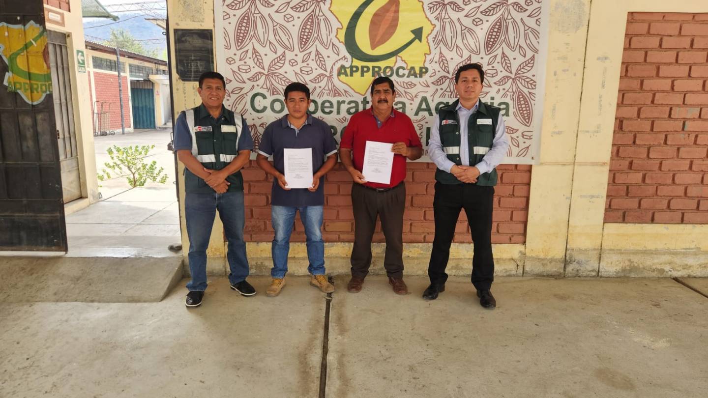 Cooperativa agraria APPROCAP LTDA firmó acuerdo con MIDAGRI para geolocalizar parcelas de cacao en Piura