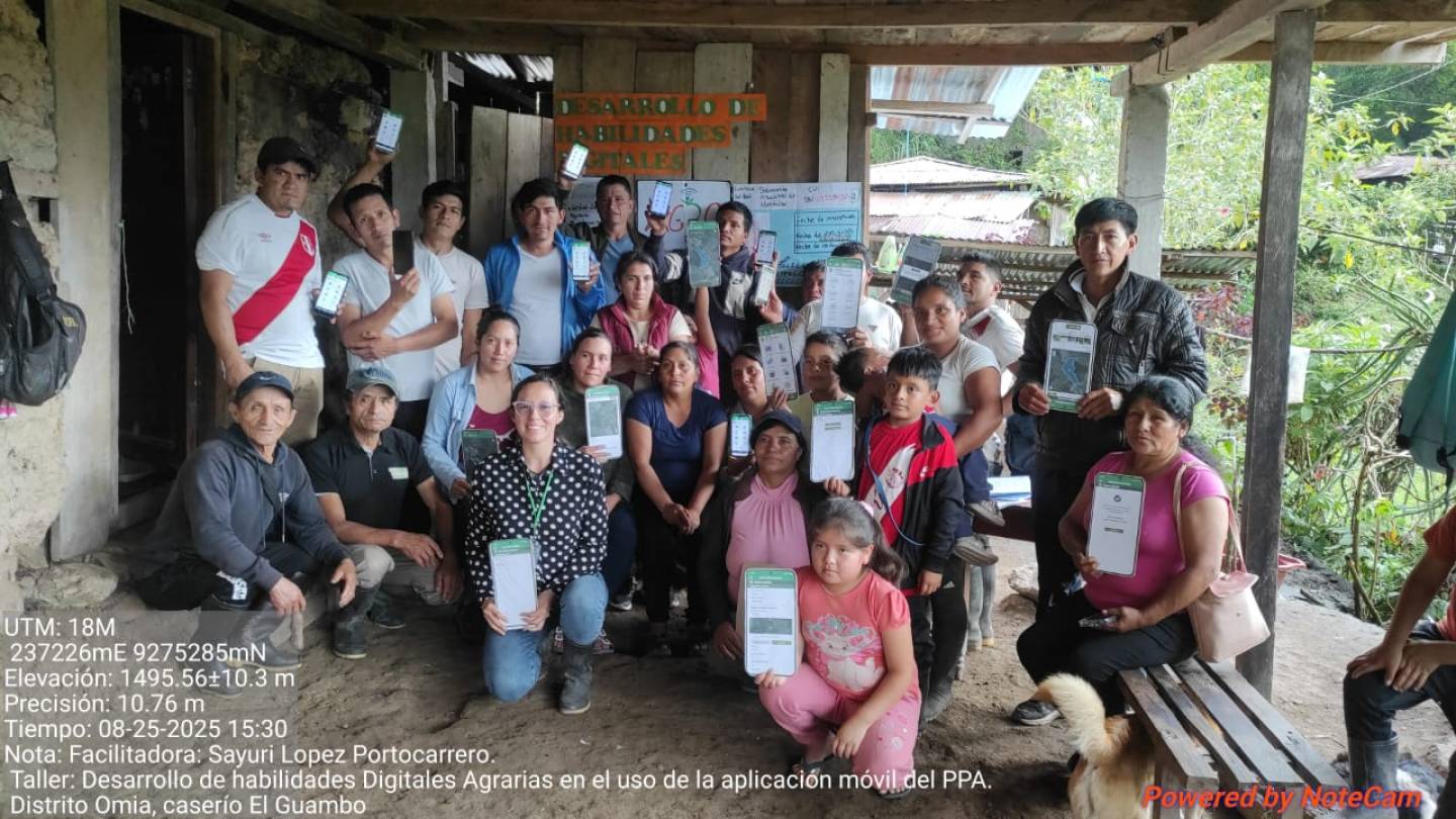 Taller de Desarrollo de habilidades digitales agrarias en Amazonas